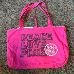 PINK Victorias Secret cotton tote bag